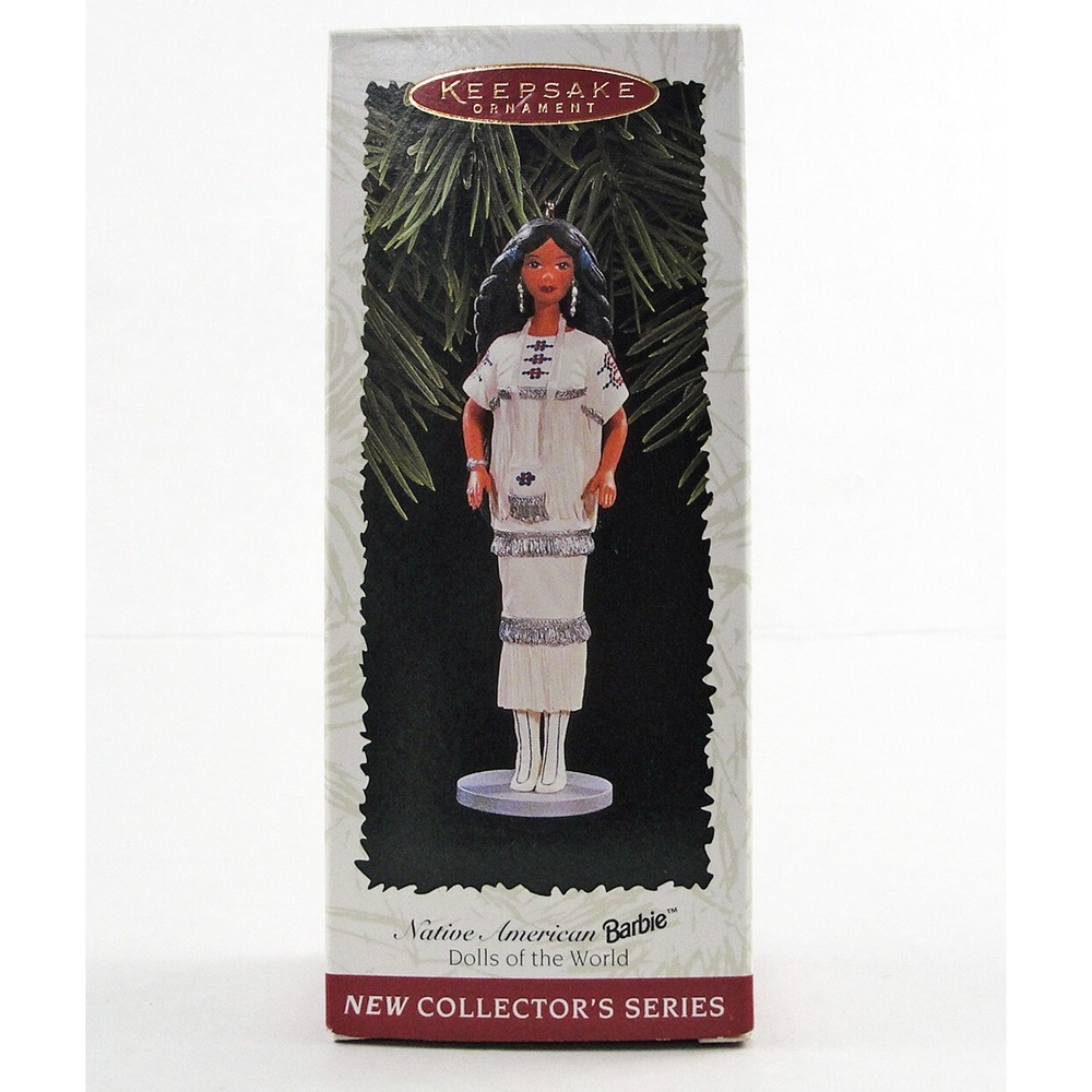 Hallmark Barbie NATIVE AMERICAN Keepsake Ornament 1996 1st Series Dolls of World